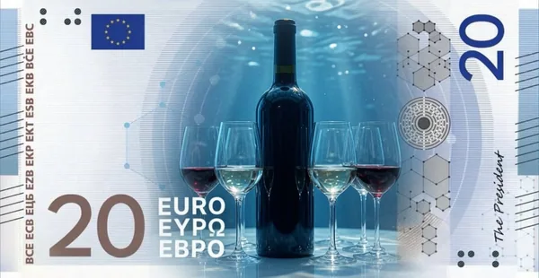Banknote design: Un billet de vin