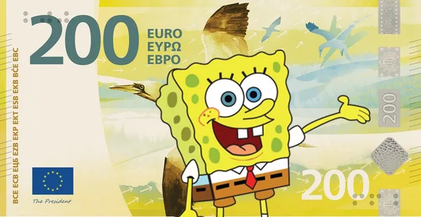 Banknote design: Meine Ideen für die neuen Euro-Scheine: SpongeBob