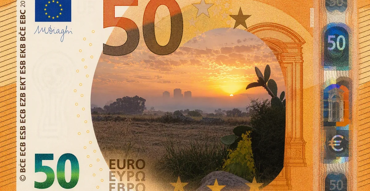 Banknote design: Sunrise