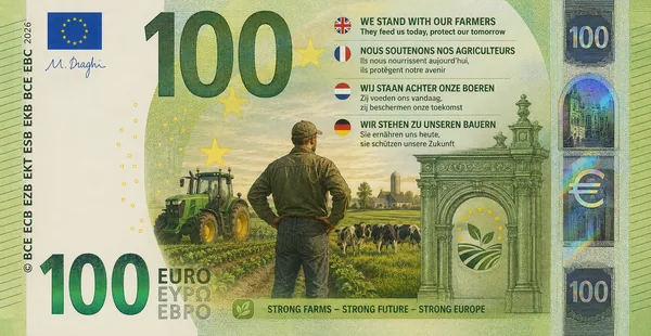 Banknote design: Boeren de levensader van de EU